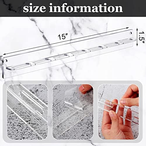 Chunful 5 Pack Acrylic Sunglasses Organizer Storage Sunglasses Holder Organizer Wall