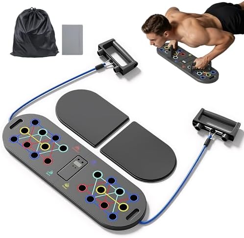 Push Up Board Fitness, Portable Dismountable 17 in 1 Push Up Bar at Home Gym, Multi-functional Pushup Stands Professional Strength Training Equipment For Man and Women