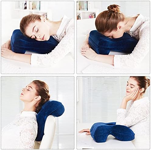 WOWSEA Desk Nap Pillow, Ergonomic Memory Cotton Wedge Pillow for Sleeping