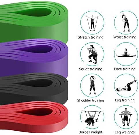 Alllvocles Resistance Band, Pull Up Bands, Pull Up Assistance Bands, Workout Bands, Exercise Bands, Resistance Bands Set for Legs, Working Out, Muscle Training, Physical Therapy, Shape Body, Men Women