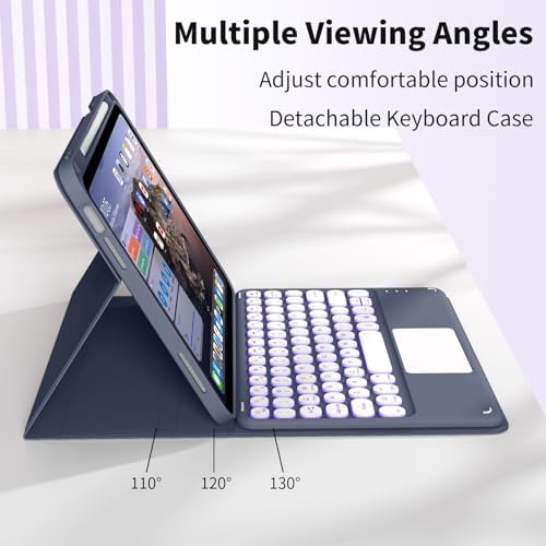 JKSML for iPad(A16) 11th/10th Generation Case with Keyboard,Backlight