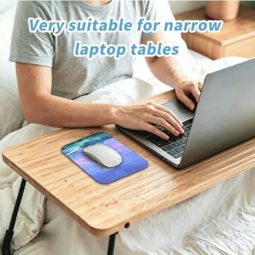 Small Mouse pad, with Edge-Sewn Design, extends Service Life by Twice, occupying the Optimal Size for the Mouse and Wrist Position. (Jellyfish)