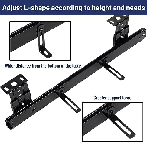 14" Keyboard Slide Ball Bearing Slides Keyboard Tray Under Desk Rails Rack