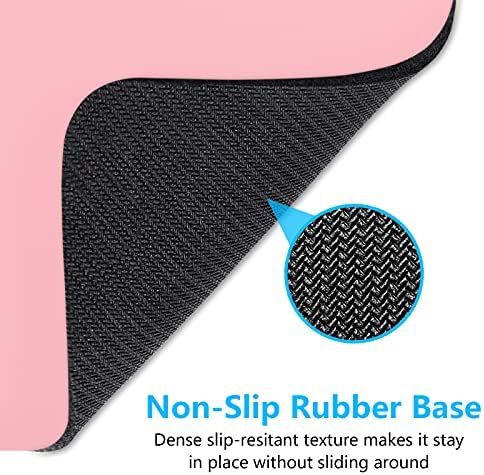 Dapesuom Small Mouse Pad, 6 x 8 Inch Thick Rubber Premium-Textured Non-Slip Portable & Washable Mini Mouse Mat for Women Men Wireless Laptops Keyboard Tray Gaming Work Computer Office Travel, Pink