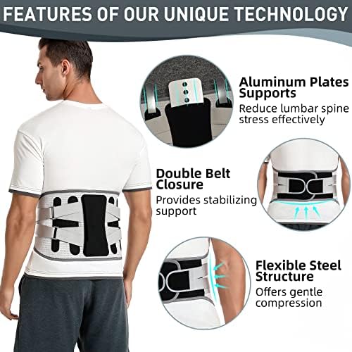 Back Brace for Lower Back Pain, Lumbar Support Belt for Men/Women