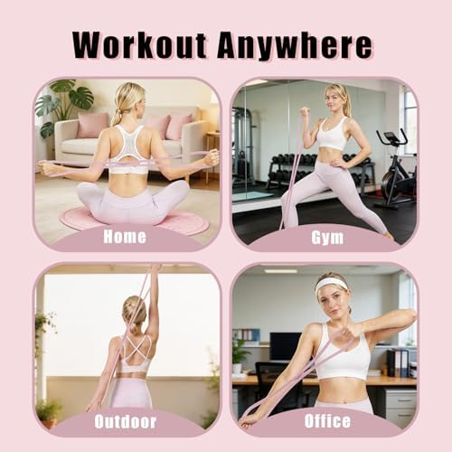 Figure 8 Resistance Bands with Handles,Silicone Exercise Band Set