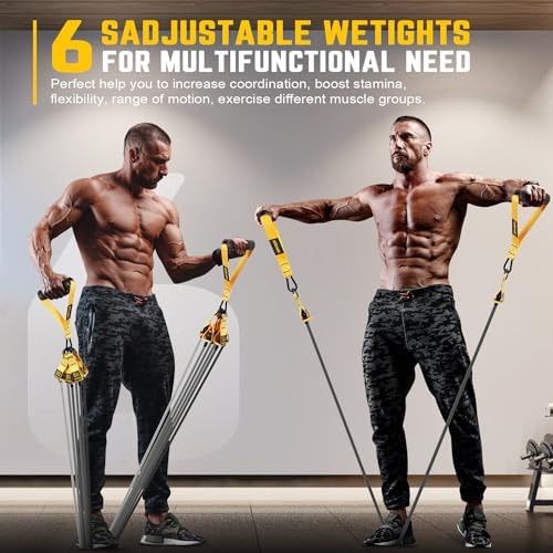 KUZARO Heavy Resistance Bands for Working Out, 300lbs/360lbs Heavy Exercise Bands with Handles, Resistance Bands for Men, Weight Bands Set for Muscle Training, Strength, Yoga, Home Workout Equipment