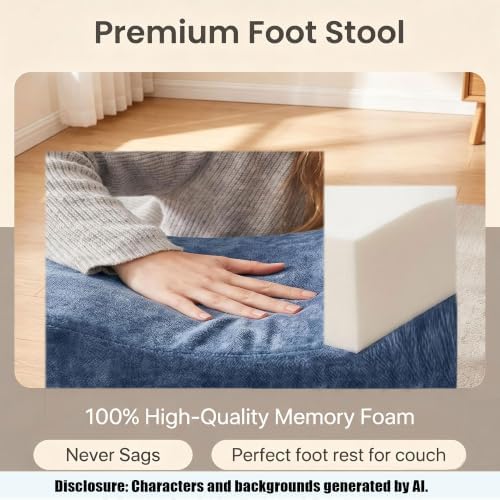 Foot Rest for Under Desk at Work, Soft Ergonomic Footrest,