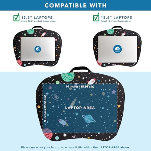 LAPGEAR MyStyle Lap Desk – Space Odyssey, Fits 15.6” Laptops