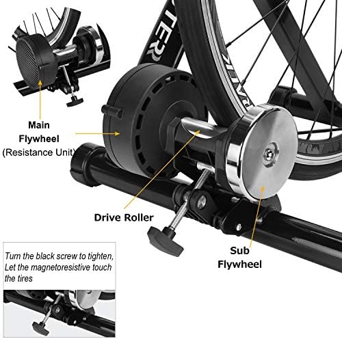 Bike Trainer, Magnetic Bicycle Stationary Stand for Indoor Exercise Riding