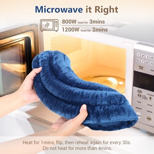 Comfytemp Microwavable Heating Pad for Neck and Shoulders, Weighted Wrap