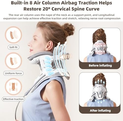 zenopax Cervical Neck Traction Device,Neck Stretcher for Neck Traction