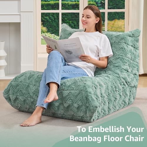 Hobestluk Big Bean Bag Chairs for Adults Fireside BeanBag Couch Togo Sofa