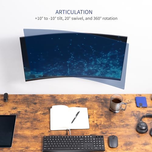 VIVO Black 17-32 in Single Monitor Wall Mount, MOUNT-VW01A