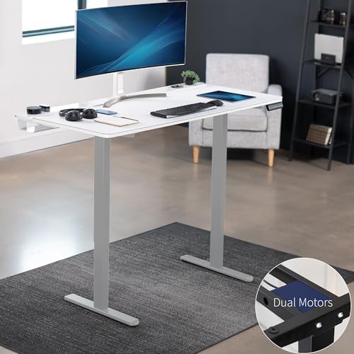 VIVO White 71 x 30 in Standing Desk, DESK-KIT-E2G-P3W