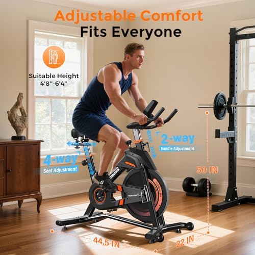 YOSUDA PRO Magnetic Exercise Bike 350 lbs Weight Capacity
