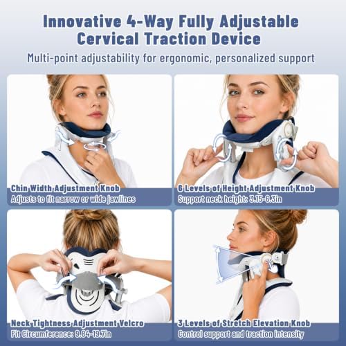 Neck Stretcher Cervical Traction, Neck Brace for Neck Pain and Support