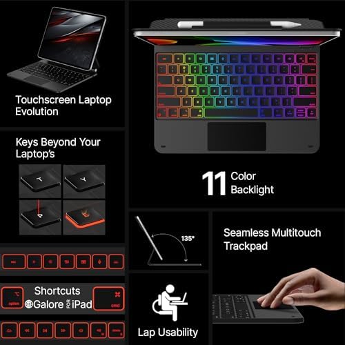 typecase Edge Magic-Style Magnetic Keyboard Case for iPad Air 13/Pro 12.9