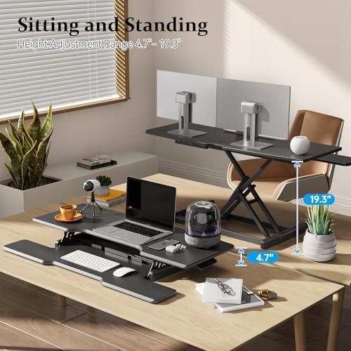 42" Standing Desk Converter, Quick Sit to Stand Desk Riser