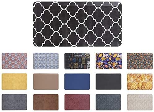 Mabel Home Anti Fatigue Floor Mat- 3 Size(20x32 & 20x39 & 24x70),16 Colors - Standing Desk Mat-Kitchen Floor Mat-Stain ResistantHome Non-Slip Bottom, Extra Soft (Diamond, 20" x 39")