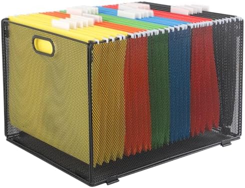 COSYAWN Hanging File Folder Organizer Box, Letter Legal Size, 1 Pack Black
