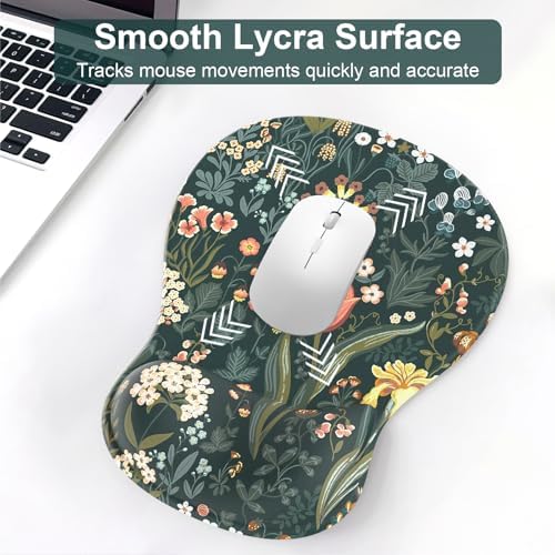 Ergonomic Mouse Pad with Wrist Rest and Keyboard Wrist Rest, Gel Mousepad