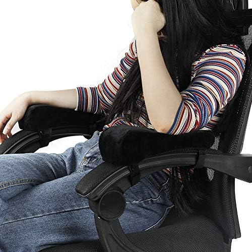 Memory Foam Office Chair Armrest Pads,1Pair Ergonomic Elbow Support Cushion