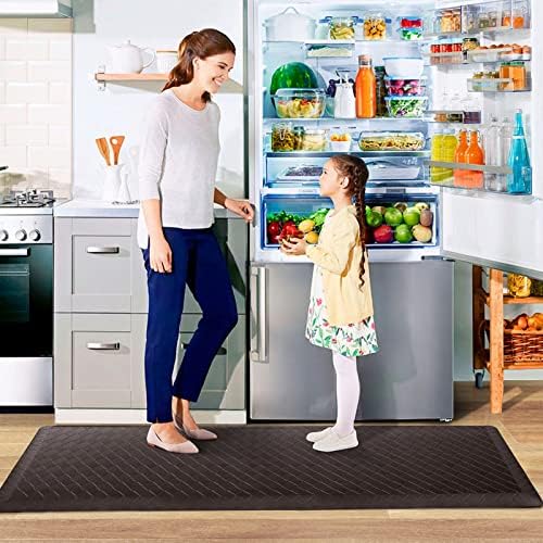 HappyTrends Kitchen Floor Mat - 4/5 Inch Thick Anti-Fatigue Kitchen Rug