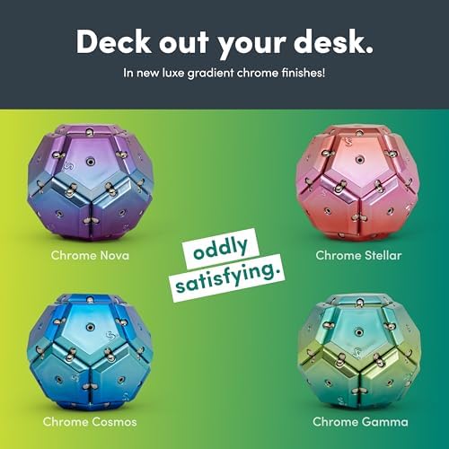 Speks Geode Magnetic Fidget Toy | Sensory Desk Toy for Adults & Teens 14+ | Stress Relief Gift | Sphere, Green