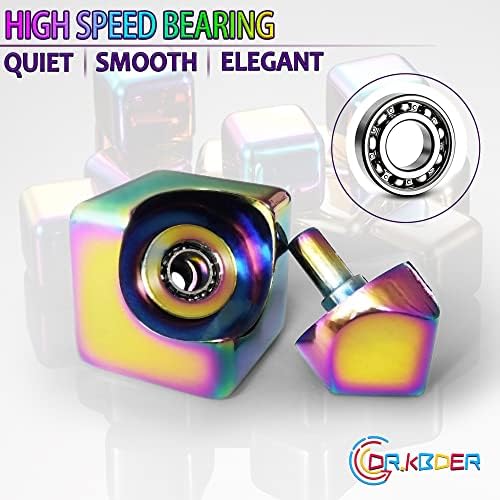 Fidget Spinner Toys Cube Adults Metal Fidgets Cool Stuff Desk Gadgets Office Toy for Teen Boy Small Anxiety Figette Sensory Toy ADHD Tool Fingears Figet Stress Gifts Easter Basket Stuffers Teen Boys