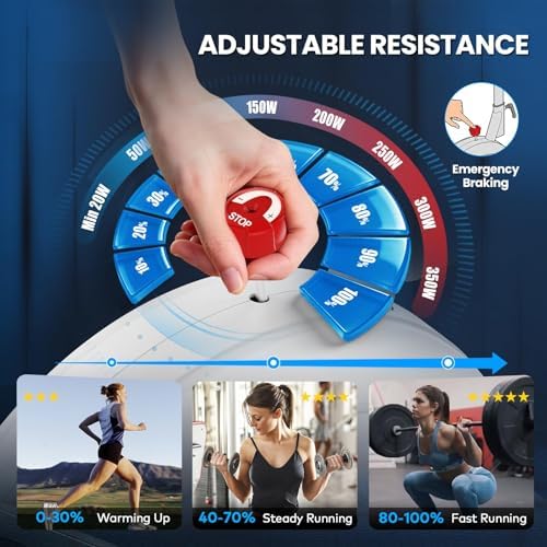 3-in-1 Desk Exercise Bike, Quiet Stationary Bike with Laptop Tray & Backrest, Adjustable Bike Desk Workstation, Space-Saving Under Desk Bike for Home Office Cardio, Weight Loss & Family Low-Impact Workout