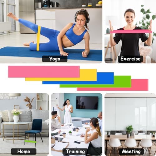 20 Pack Chair Bands for Kids with Fidgety Feet, ADHD Tools for Kids, ROOKEA Sensory Room Must Haves for Adhd Kids Fidget Chair Bands Autism Classroom Must Haves ADHD Tools for Classroom Home Chairs