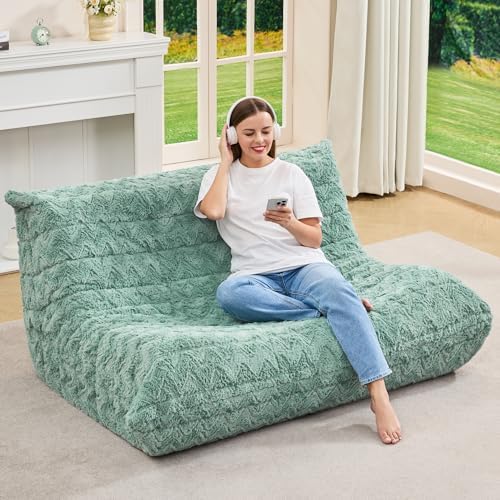 Hobestluk Large Bean Bag Chairs for Adults Fireside BeanBag Couch Togo Sofa