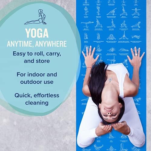 NewMe Fitness Thick Yoga Mat for Women and Men - 5mm Non Slip Pilates Mat