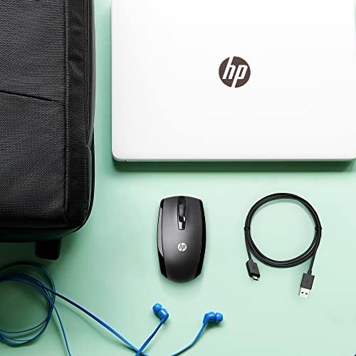 HP E5E76AA#ABA X500 - Wired USB Mouse for Windows PC Desktop, Laptop, Notebook, Mac, computerand Chromebook, for Righty or Lefty Use ,Black