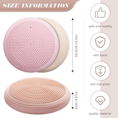 Libima 4 Pcs Wiggle Seat Inflated Wobble Cushion for Kids