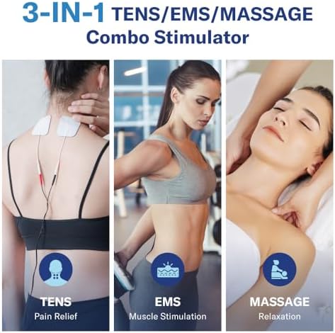 Alcedo Rechargable TENS+EMS Muscle Stimulator for Pain Relief