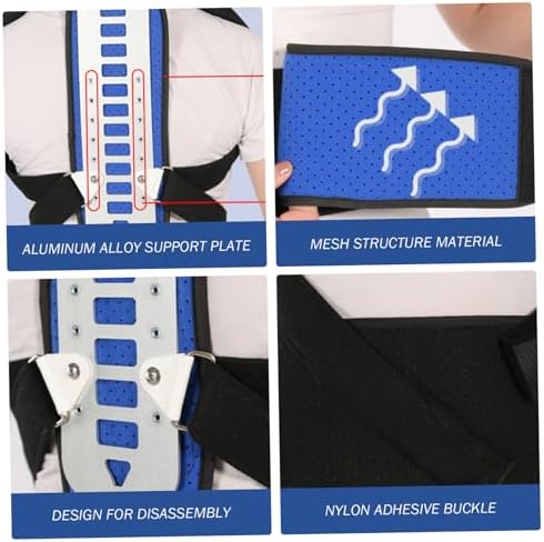 Back Brace Corrector, Adjustable Hunchback Corrector, Breathable Back Straightener, Pain Relief Improve Thoracic Kyphosis Spine for Men Women, L