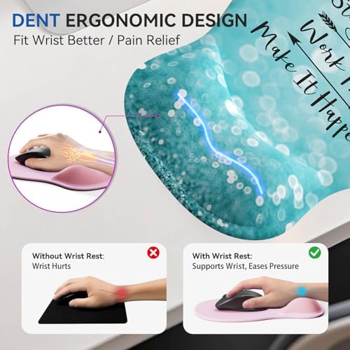 Ergonomic Mouse Pad with Wrist Rest Cute Mousepad Wrist Support