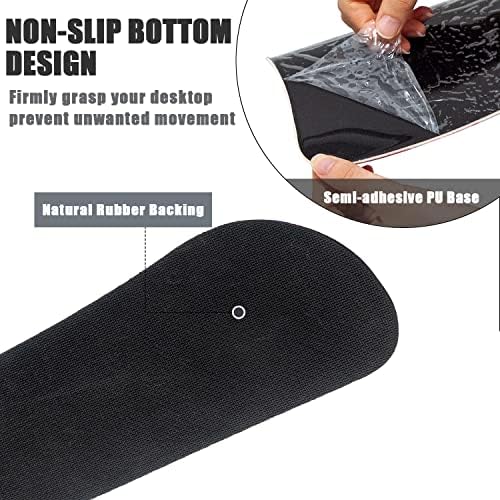 RICHEN Keyboard Wrist Rest and Mouse Pad with Wrist Support, Memory Foam Set for Gaming and Office, Comfortable & Lightweight for Easy Typing & Pain Relief (Pink Butterfly)