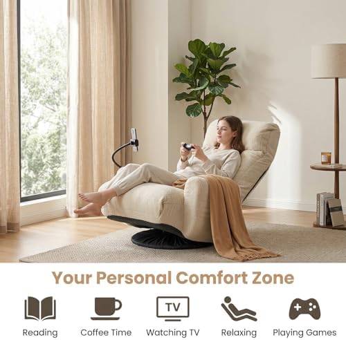 Cozy Gaming Chair Floor Sofa, Beige