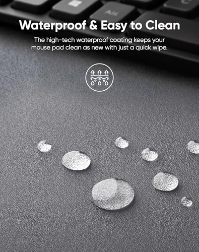 Reniteco Waterproof Large Office & Gaming Mouse Pad, 27.6" x 11.8" x 0.12"
