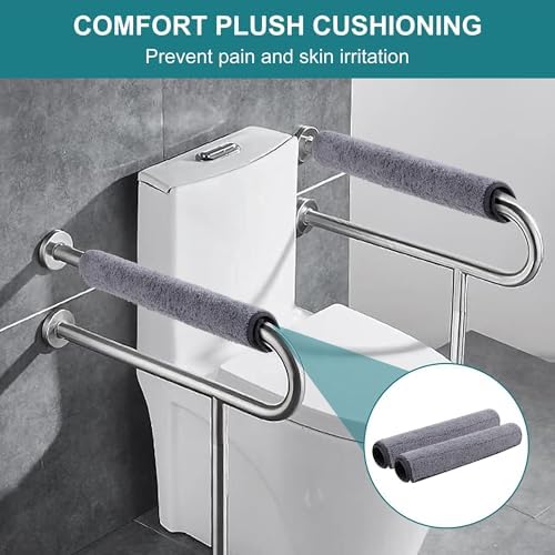 Small Office Chair Arm Covers Protectors, 2-Pack Chair Arm Pads with Straps