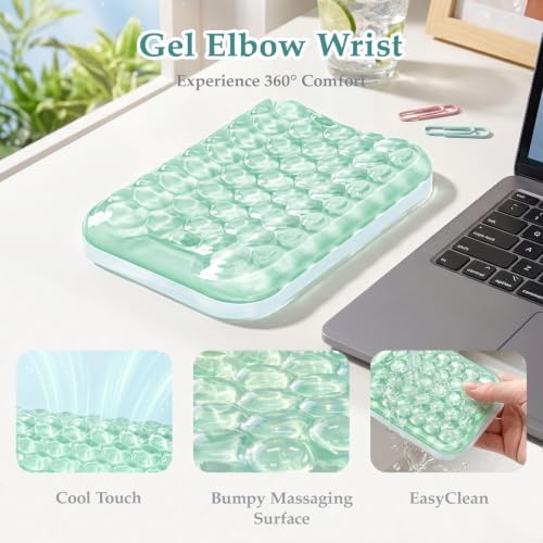 Ospelelf Elbow Wrist Rest Pad for Desk, Gel Arm Rest Pad Support for Office