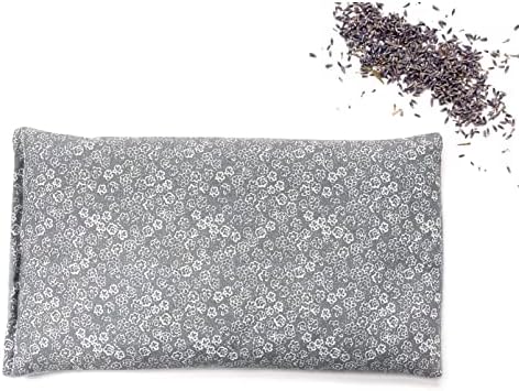 SacksyThyme Microwave Heating Pad for Back, Neck, Menstrual Cramps, Shoulders, Leg Pain Relief - Hot Moist Microwavable Therapy Pack - Flaxseed Hot & Cold Pad Made in USA (Size: 12 x 7) Lavender