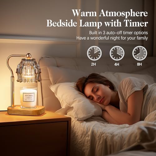 Candle Warmer Lamp with Timer Dimmer, Wax Melts Warmer Lamp for Gift, Grey