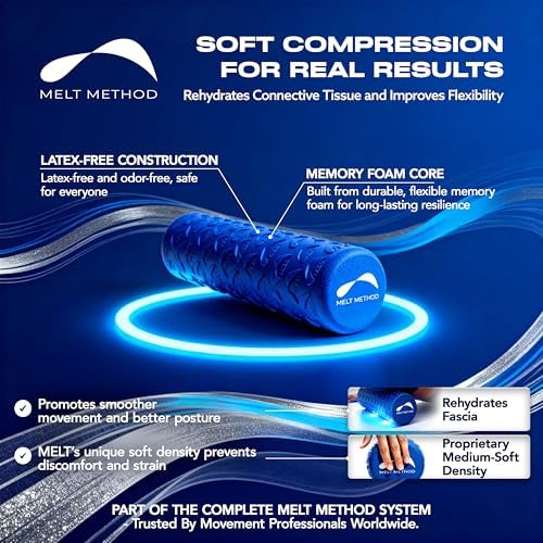 Melt 18-Inch Travel Soft Foam Roller, Myofascial Release