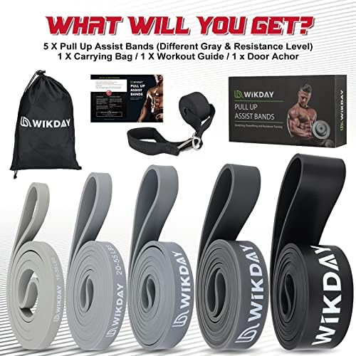 WIKDAY Resistance Bands for Working Out with Door Anchor