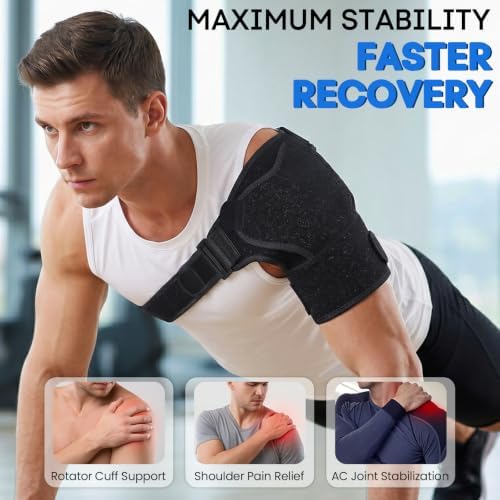 Shoulder Brace for Men and Women,Rotator Cuff Shoulder Support for Sports