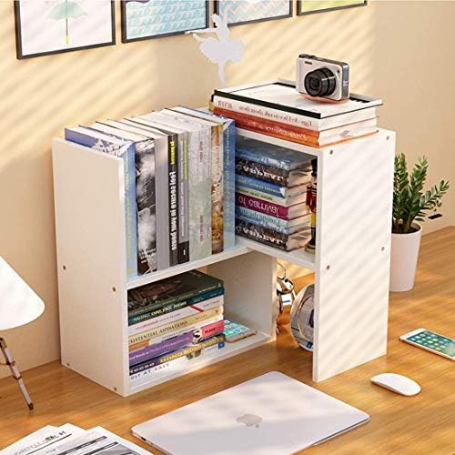 Sorfity Expandable Wood Desktop Bookshelf Desktop Organizer Office Storage Rack Wood Display Shelf - Free Style Display True Natural Stand Shelf Rack Assemble